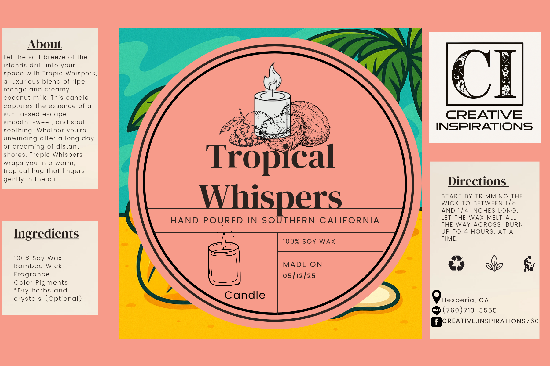 Tropical Whispers Candle